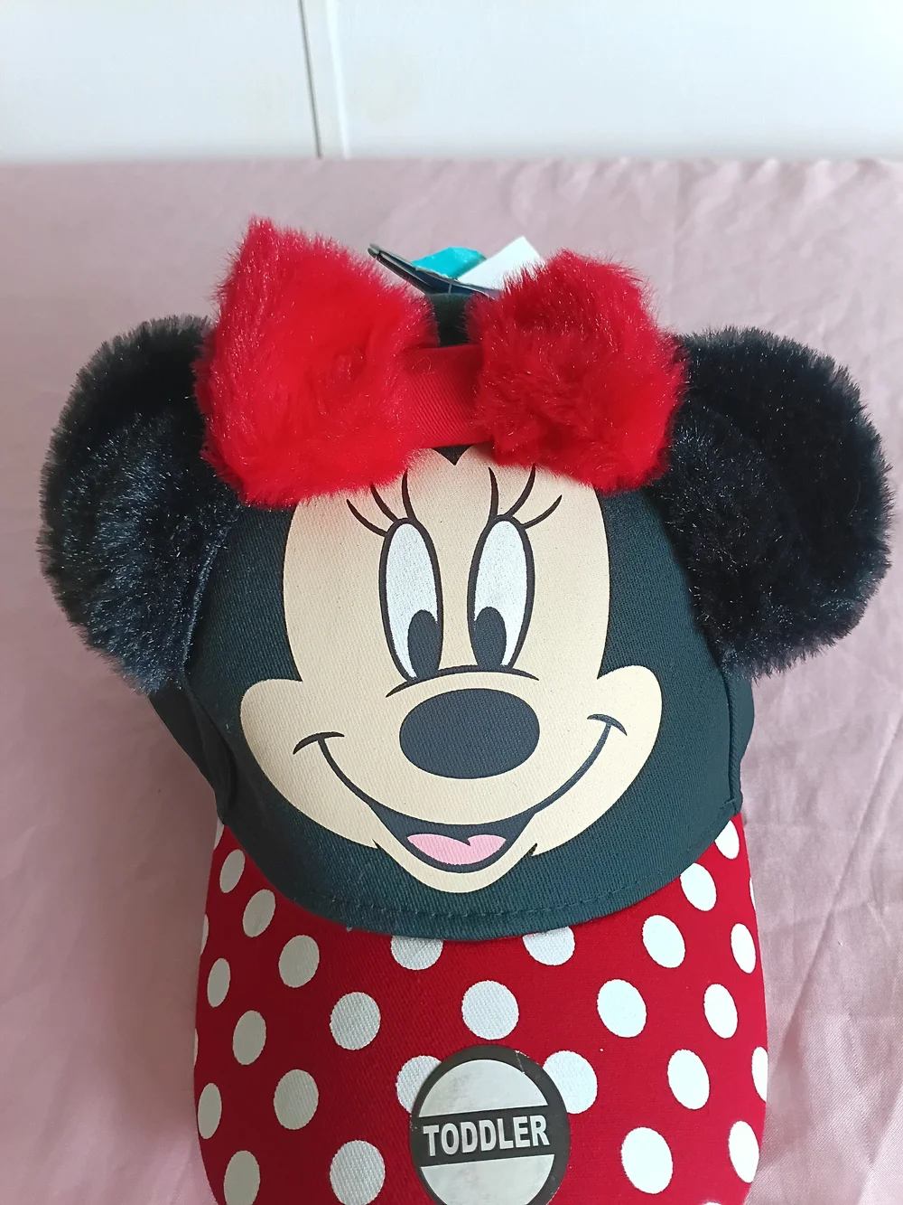 Disney Minnie Mouse Toddler Plush Ear Hat, (Girl's)